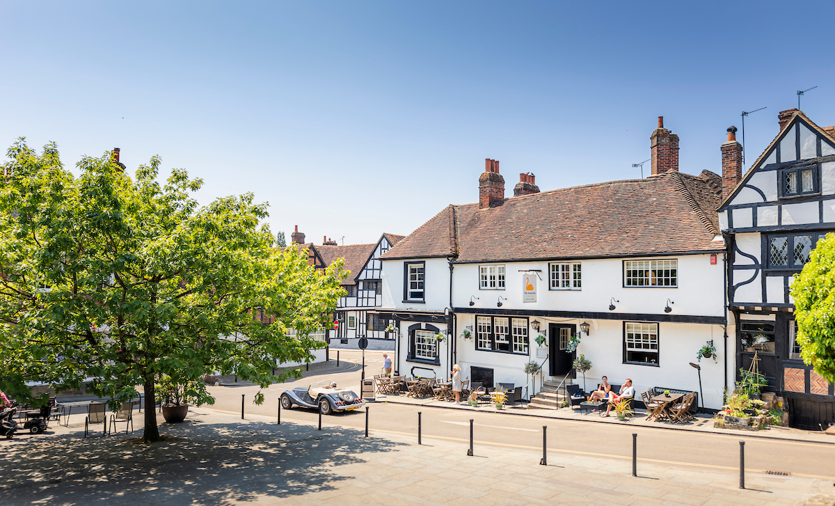 Swan Inn from the left